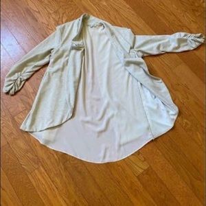 Slit back blazer jacket cover up cardigan